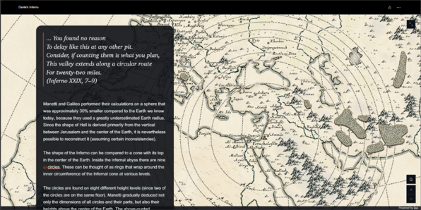 นำวรรณกรรมคลาสสิกอย่าง Inferno ของ Dante มาเสนอในมุมมองแผนที่แบบ Interactive